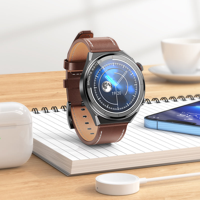 Smartwatch con correa de cuero Y11 - HOCO