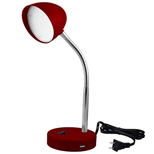  FOCASEY - Lámpara de escritorio con cargador inalámbrico,  lámpara de escritorio LED con puerto de carga USB, lámpara de mesa para el  cuidado de los ojos para oficina en casa, luz