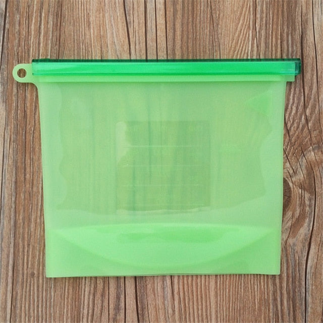 Bolsa de silicona al vacío reutilizable para mantener la comida fresca